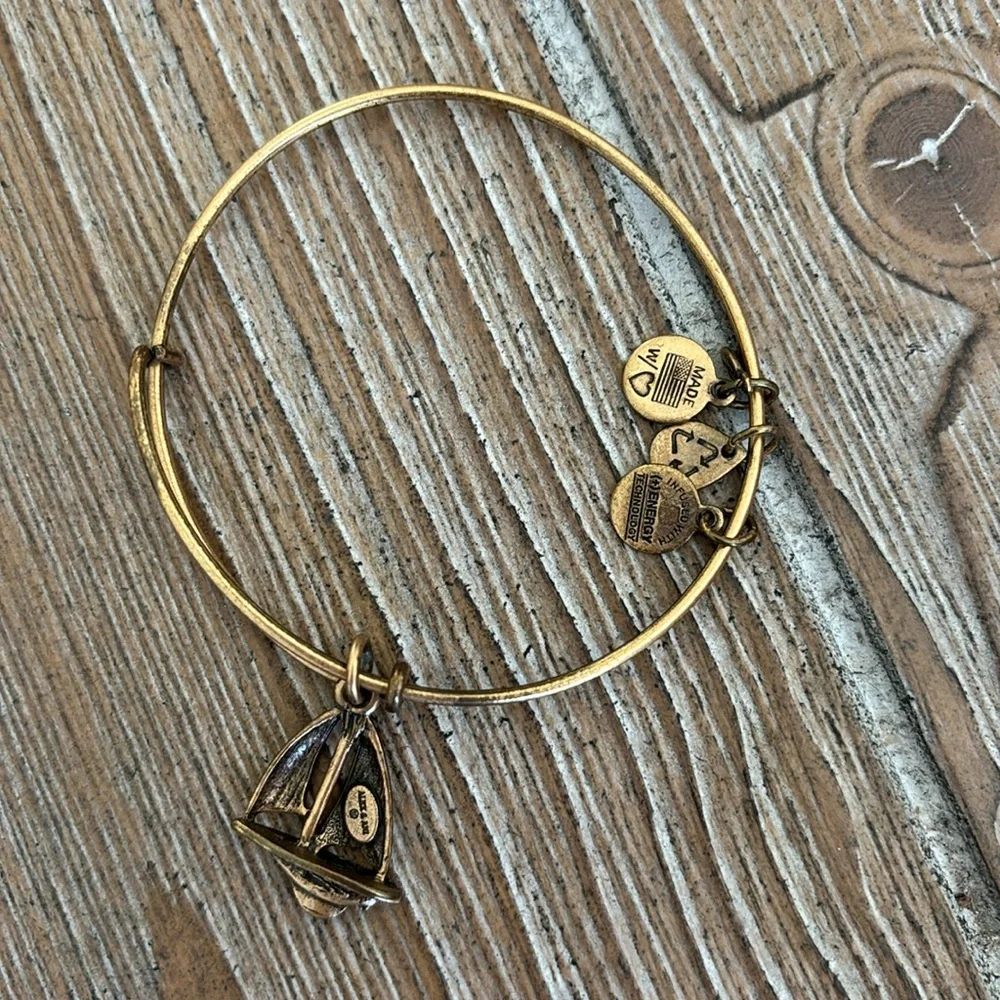 Alex & Ani Sailboat Gold Bracelet